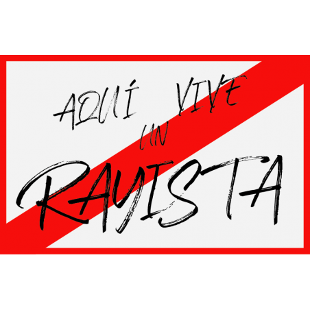 Imán Aquí vive un Rayista