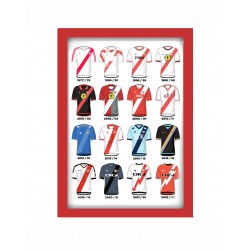 Cuadro Camisetas Históricas Rayo Vallecano