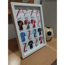 Cuadro Camisetas Históricas Rayo Vallecano