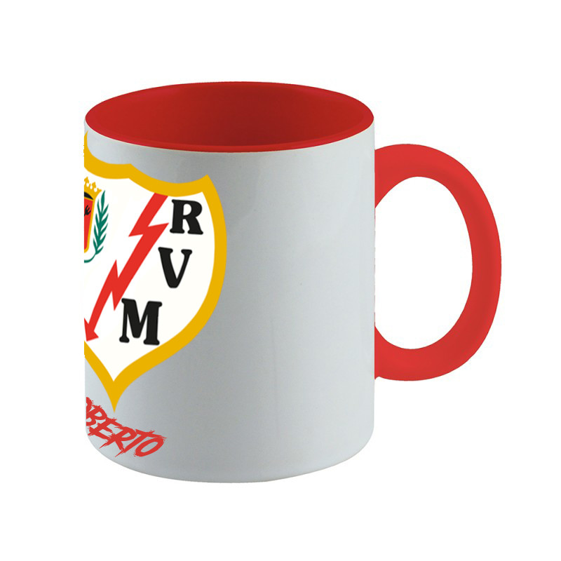 Taza Rayo Vallecano personalizable RVM