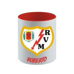 Taza Rayo Vallecano personalizable RVM